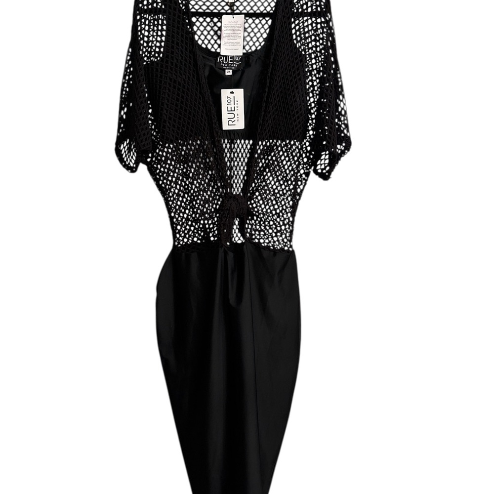 Rue 107 Black Fishnet dress